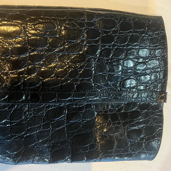 Italian leather boots, black, embossed size 40(9) - Picture 3 of 5